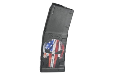 Image of Mission First Tactical Extreme Duty Rifle Magazine, AR15, 5.56x45mm/.223 Rem/.300 AAC, 30 Rounds, American Punisher, EXDPM556D-AFPS-D-30RD