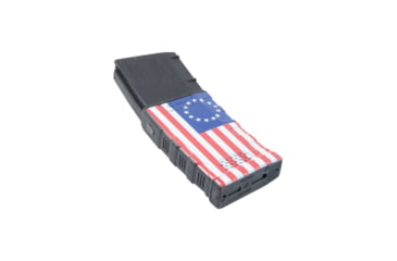 Image of Mission First Tactical Extreme Duty Rifle Magazine, AR15, 5.56x45mm/.223 Rem/.300 AAC, 30 Rounds, Betsy Ross Flag, EXDPM556D-BTR-30RD