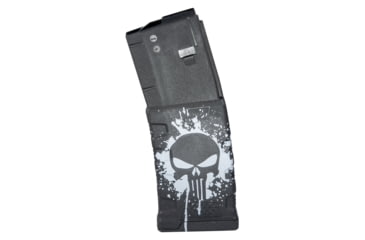 Image of Mission First Tactical Extreme Duty Rifle Magazine, AR15, 5.56x45mm/.223 Rem/.300 AAC, 30 Rounds, Punisher Splat White, EXDPM556D-PSS-WH-30RD