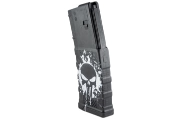 Image of Mission First Tactical Extreme Duty Rifle Magazine, AR15, 5.56x45mm/.223 Rem/.300 AAC, 30 Rounds, Punisher Splat White, EXDPM556D-PSS-WH-30RD