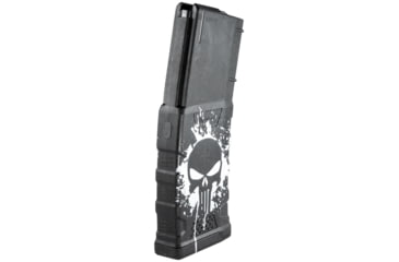 Image of Mission First Tactical Extreme Duty Rifle Magazine, AR15, 5.56x45mm/.223 Rem/.300 AAC, 30 Rounds, Punisher Splat White, EXDPM556D-PSS-WH-30RD