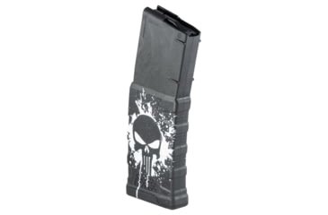 Image of Mission First Tactical Extreme Duty Rifle Magazine, AR15, 5.56x45mm/.223 Rem/.300 AAC, 30 Rounds, Punisher Splat White, EXDPM556D-PSS-WH-30RD