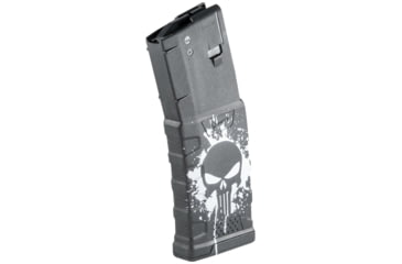 Image of Mission First Tactical Extreme Duty Rifle Magazine, AR-15, 5.56x45mm/.223 Rem/.300 AAC, 30 Round, Punisher Splat White, 1 Pack, Polymer, EXDPM556D-PSS-WH-30RD