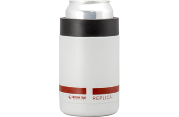 Image of Mission First Tactical M7A3 Riot CS Can Cooler, White / Red, 12oz, DM18CS-CAN