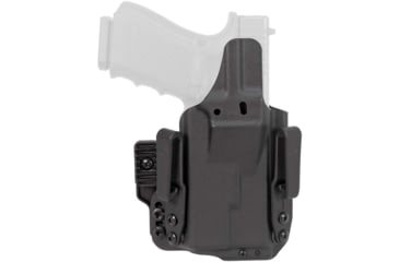 Image of Mission First Tactical Pro Kydex IWB Light Holster, Glock 19 w/ Streamlight TLR 1, Ambidextrous, Black, H5-GL-1-WL-1