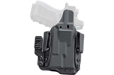 Image of Mission First Tactical Pro Kydex IWB Light Holster, Glock 19 w/ Streamlight TLR 7, Ambidextrous, Black, H5-GL-1-WL-7