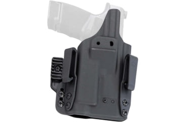 Image of Mission First Tactical Pro Kydex IWB Light Holster, Springfield Hellcat w/ TLR-6, Ambidextrous, Black, H5-SFD-1-WL-6