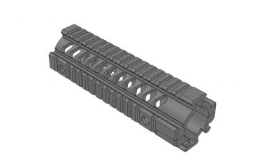 Image of Mission First Tactical Tekko Metal 2 Piece, 7in. Free Float Rail System, Black 190557