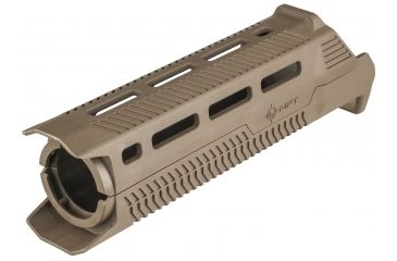 Image of Mission First Tactical Tekko Polymer AR15 Carbine 7in Drop In MLOK Rail System, Scorched Dark Earth, TP15MRS-SDE