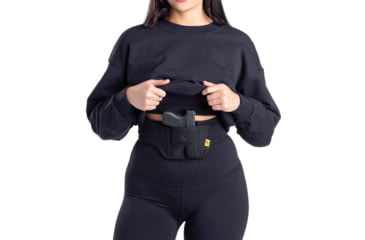 Image of Mission First Tactical Ultralite Belly Band Holster, Universal, Ambidextrous, Black, 26'' To 52'', H6-BB-3
