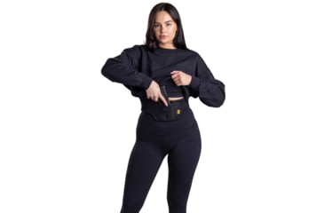 Image of Mission First Tactical Ultralite Belly Band Holster, Universal, Ambidextrous, Black, 26'' To 52'', H6-BB-3