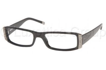 Image of Miu Miu Eyeglasses MU10EV with Rx Prescription Lenses 1AB1O1-4917 - Gloss Black 
