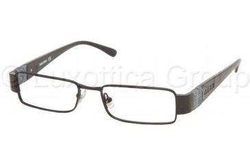 Image of Miu Miu Eyeglasses MU65EV with No-Line Progressive Rx Prescription Lenses 7AX1O1-5116 - Gloss Black 