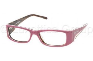Image of Miu Miu Eyeglasses MU11EV with Lined Bifocal Rx Prescription Lenses 7O61O1-4915 - Violet-white-root 