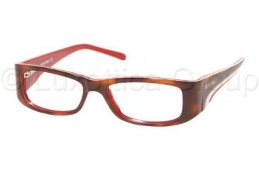 Image of Miu Miu Eyeglasses MU11EV with Lined Bifocal Rx Prescription Lenses 7O81O1-5115 - Dark Havana-brown 