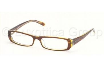 Image of Miu Miu Eyeglasses with Lined Bifocal Rx Prescription Lenses MU22CV 5BN1O1-5115 - Tortse Green Crystal 