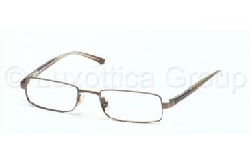 Image of Miu Miu Eyeglasses with No Line Progressive Rx Prescription Lenses MU59CV 1BI1O1-4918 - Copper Brushed 