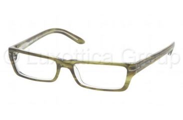 Image of Miu Miu Eyeglasses MU01GV with No-Line Progressive Rx Prescription Lenses, Select Frame Color / Lens Diameter Wood Frame / 51 mm Prescription Lenses