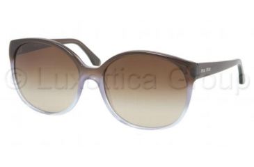 Image of Miu Miu MU 04LS Sunglasses, Brown/Azure/Crystal Frame / Brown Gradient Lenses, EF41Z1 5917
