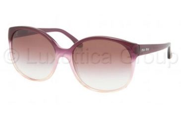Image of Miu Miu MU 04LS Sunglasses, Violet/Pink Powder Frame / Violet Gradient Lenses, EF52I1 5917