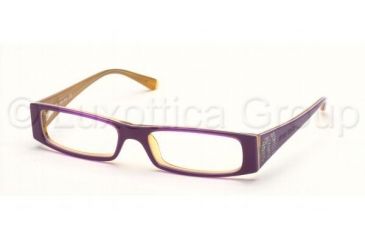 Image of Miu Miu MU07DV Bifocal Eyeglasses Purple Top White Soya Frame / 50 mm Prescription Lenses, 7AR1O1-5016, Select Frame Color / Lens Diameter Purple Top White Soya Frame / 50 mm Prescription Lenses