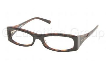 Image of Miu Miu MU10FV Progressive Eyeglasses, Black Spotted Tortoise Frame / 50 mm Prescription Lenses, 7VO1O1 5016