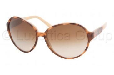 Image of Miu Miu MU 16IS Sunglasses w/ Tortoise-Linen Frame / Brown Gradient Lenses, 7N76S1-5914