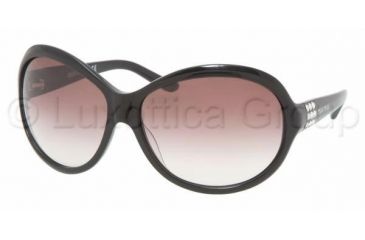 Image of Miu Miu MU 18IS Sunglasses Styles Gloss Black Frame / Violet Gradient Lenses, 1AB2I1-6214, Miu Miu MU 18IS Sunglasses Styles Gloss Black Frame / Violet Gradient Lenses