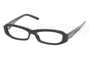 Image of Miu Miu MU 20FV Eyeglasses Styles - Gloss Black Frame w/Non-Rx 51 mm Diameter Lenses, 1AB1O1-5114