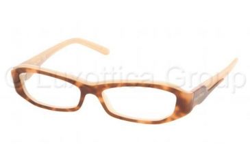 Image of Miu Miu MU 20FV Eyeglasses Styles Tortoise-Linen Frame w/Non-Rx 51 mm Diameter Lenses, 7N71O1-5114, Miu Miu MU 20FV Eyeglasses Styles Tortoise-Linen Frame w/Non-Rx 51 mm Diameter Lenses