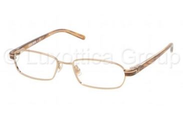 Image of Miu Miu MU 50GV Eyeglasses Styles Light Gold Frame w/Non-Rx 51 mm Diameter Lenses, 8BK1O1-5116, Miu Miu MU 50GV Eyeglasses Styles Light Gold Frame w/Non-Rx 51 mm Diameter Lenses
