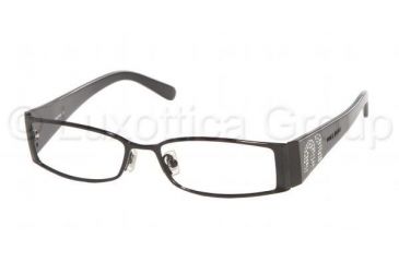 Image of Miu Miu MU 53EV Eyeglasses Styles Gloss Black Frame w/Non-Rx 50 mm Diameter Lenses