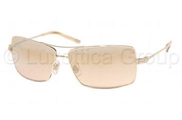 Image of Miu Miu MU55HS Bifocal Sunglasses - Shiny Gold Brown Silver Mi Frame / 61 mm Prescription Lenses, 5AK7J1-6113