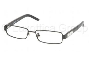 Image of Miu Miu MU58GV Progressive Eyeglasses Gloss Black Frame / 52 mm Prescription Lenses, 7AX1O1-5216