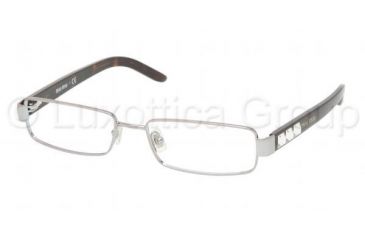 Image of Miu Miu MU58GV Progressive Eyeglasses Gunmetal Frame / 52 mm Prescription Lenses, 5AV1O1-5216
