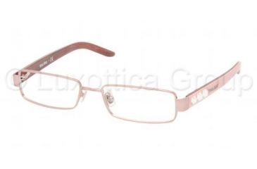 Image of Miu Miu MU58GV Progressive Eyeglasses Metallic Powder Frame / 52 mm Prescription Lenses, ZVW1O1-5216