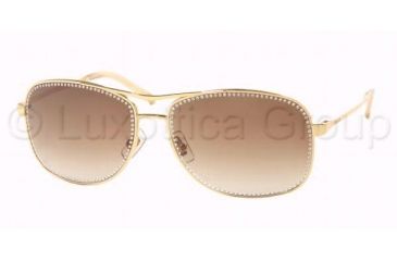 Image of Miu Miu MU58HS SV Prescription Sunglasses Shiny Gold Frame / 58 mm Prescription Lenses, 5AK3W1-5814