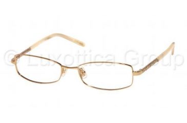Image of Miu Miu MU59EV Progressive Eyeglasses - Shiny Brass Demo Lens Frame / 50 mm Prescription Lenses, 7OE1O1-5016