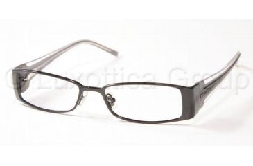 Image of Miu Miu MU 68DV Eyeglasses Styles -  Gloss Black Frame w/Non-Rx 49 mm Diameter Lenses, 7AX1O1-4916