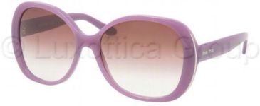 Image of Miu Miu MU01LS Sunglasses GAM2I1-5716 - Violet Violet Gradient