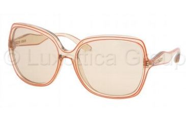 Image of Miu Miu MU01MS Sunglasses BIJ9N1-6118 - Crystal Amber Beige