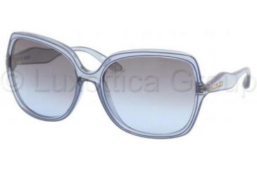 Image of Miu Miu MU01MS Sunglasses BIL5I1-6118 - Crystal Blue Blue Gray Gradi