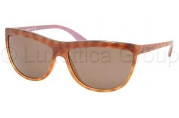 Image of Miu Miu MU05LS Sunglasses D6C8C1-6114 - Light Tortoise/Violet Brown