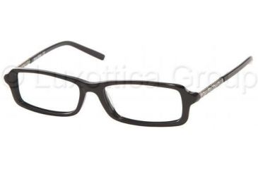 Image of Miu Miu MU08EV Single Vision Prescription Eyewear 1AB1O1-5115 - Gloss Black 