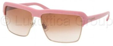 Image of Miu Miu MU12LS Sunglasses GDL2F1-6013 - Pink Powder Red Gradient