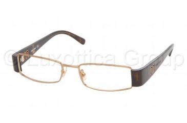 Image of Miu Miu MU50FV SV Prescription Eyeglasses Shiny Brass Frame w/ 48 mm Diameter Lenses, 7OE1O1-4817