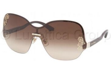 Image of Miu Miu MU52MS Sunglasses BRN6S1-0140 - Pale Gold Brown Gradient