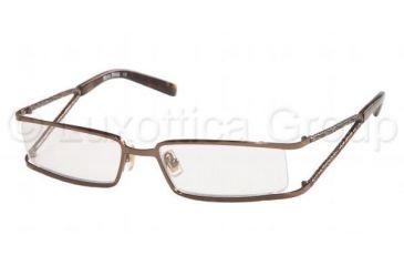 Image of Miu Miu MU57EV Eyeglasses Styles Dark Brown Frame w/Non-Rx 52 mm Diameter Lenses, 7OI1O1-5216