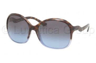 Image of Miu Miu Sunglasses MU06LS SSS5I1-5916 - Brown Tortoise On Denim Blue Frame, Gray Gradient Lenses, 59mm Lens Diameter