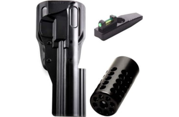 Image of MK Series Holster with .365 in Fiber Optic Green Sight and 1in Pac-Lite Compensator, Gloss Black